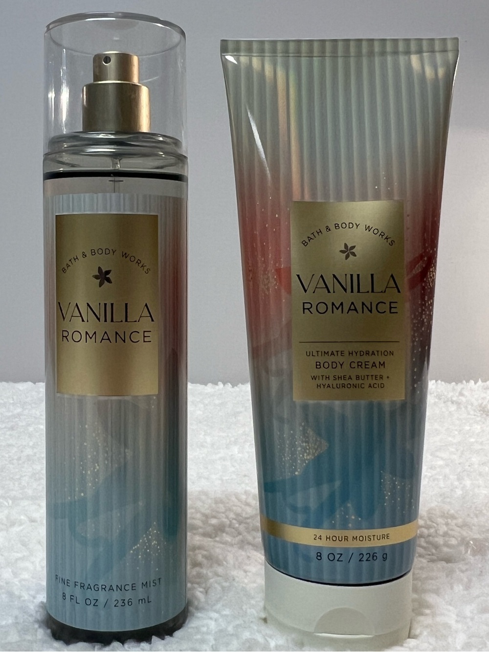 Bath & Body Works "Vanilla Romance" Body Creme + Fragrance Mist Bundle